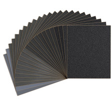 23-Sheets Sandpaper Assortment Pack, 9 X 11 Inch Wet Dry Sand Paper, 120/180/240