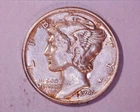 1945  MERCURY DIME  VF+ COND. **605-6A