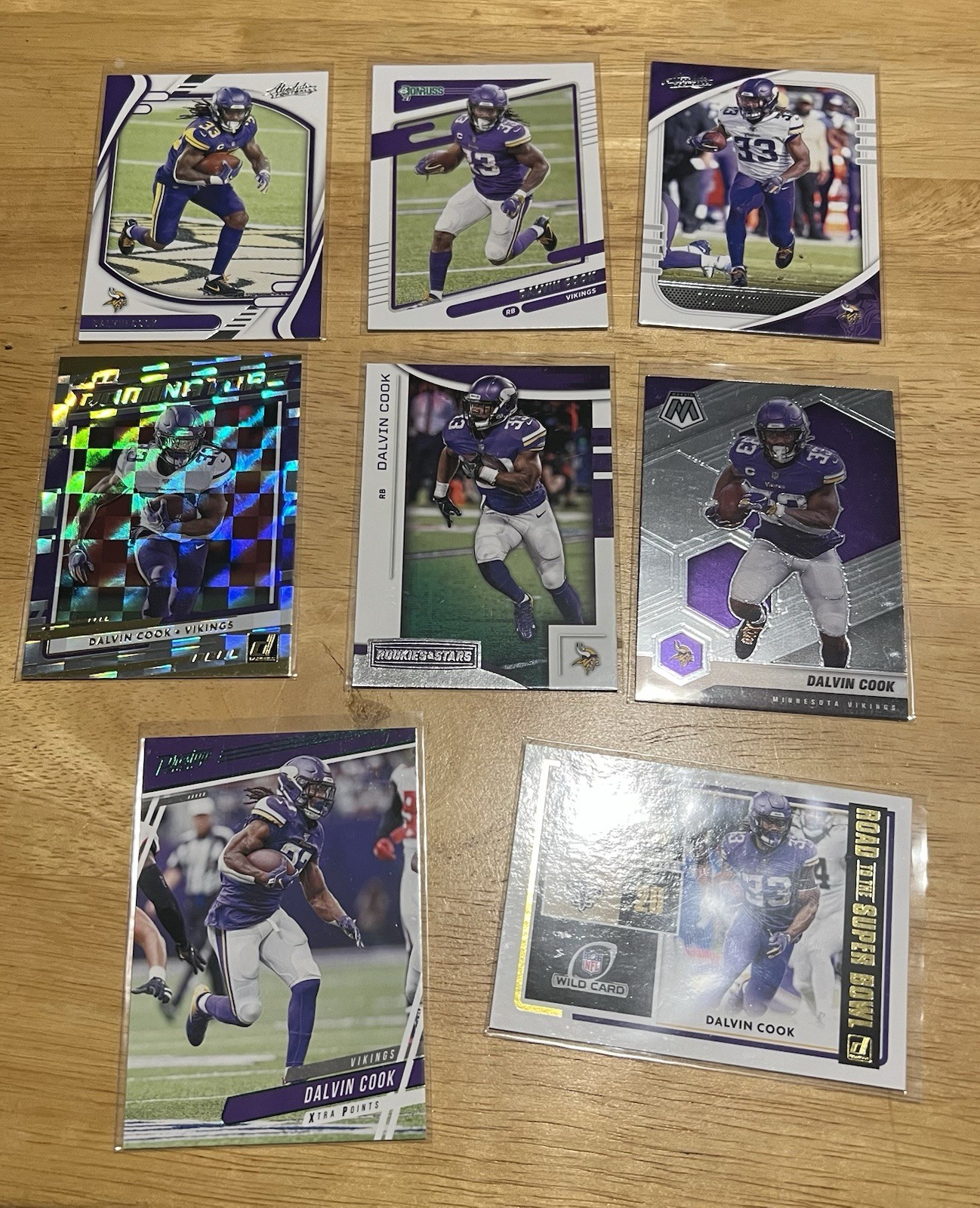 Dalvin Cook Miscellaneous 8 Card Lot Minnesota Vikings