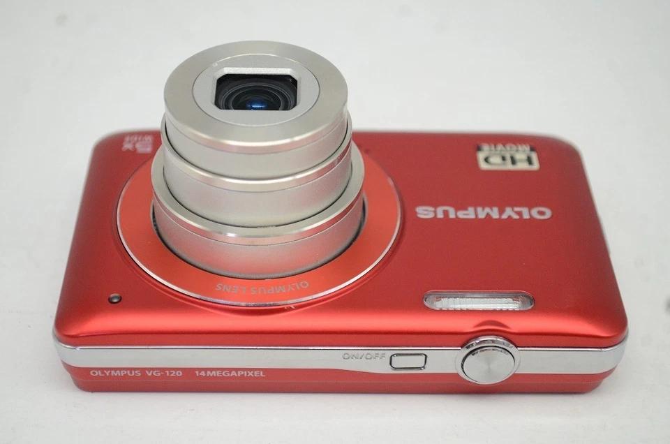 [Near mint] OLYMPUS VG-120 14.0MP Compact Digital Camera Red #250924ab - Image 3 of 4