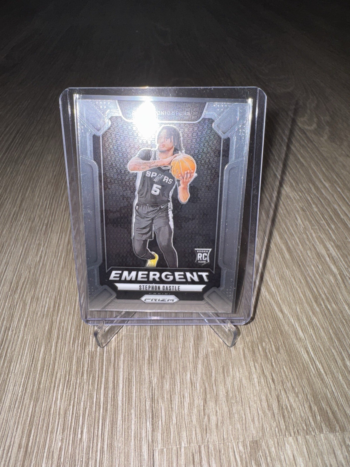 2024-25 Prizm Stephon Castle Silver Prizm Emergent RC #29 San Antonio Spurs🔥