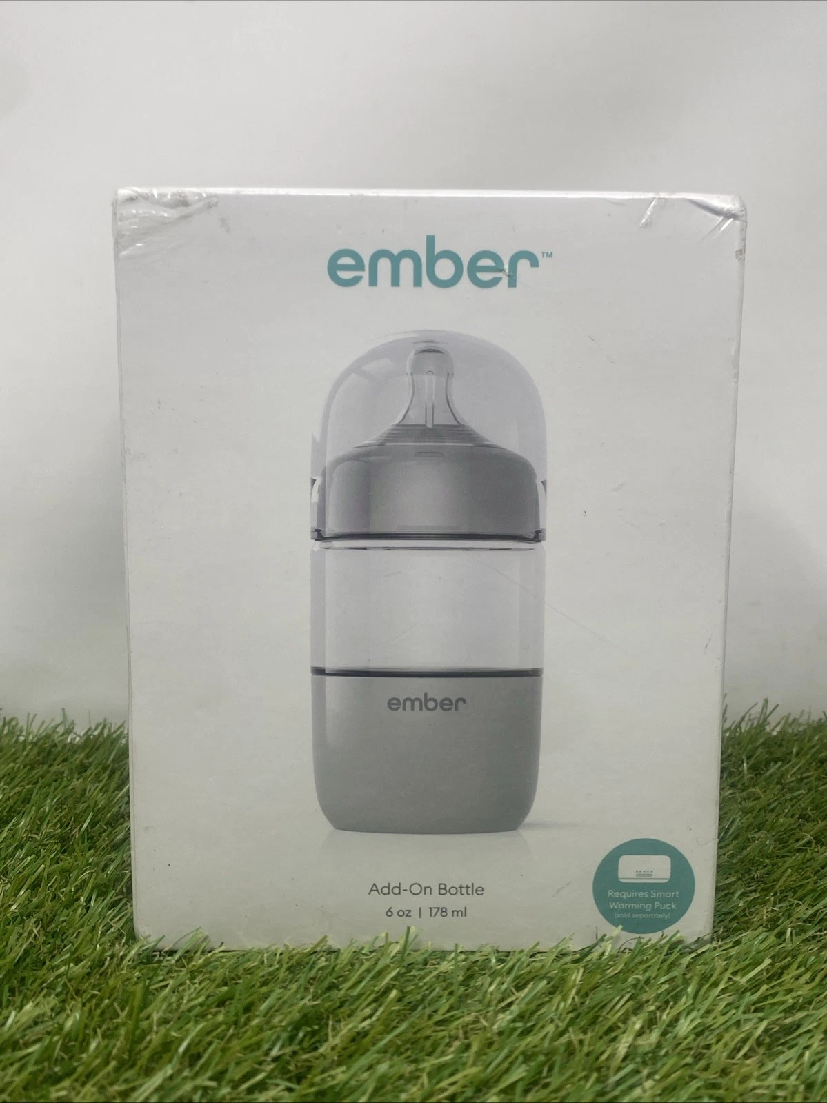 Ember Add-On Baby Bottle Gray 6 oz NEW SEALED