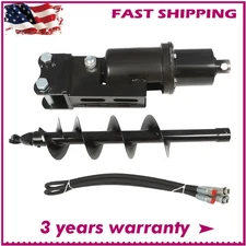 200mm Diameter Auger Drill Fits For  Mini Excavator Small Digger  1Ton-1.5Ton US