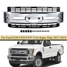 Fit For 2017 2018 2019 Ford F250 F350 Truck Super Duty Front Grille Grill Chrome Fit For 2017 2018 2019 Ford F250 F350 Truck Super Duty Front Grille Grill Chrome
