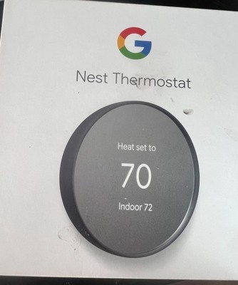 Google Nest WiFi Thermostat Charcoal GA02081-US 7670OB