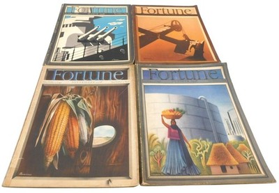 Vintage Fortune Magazines Lot March July September & October 1938 Editions READ