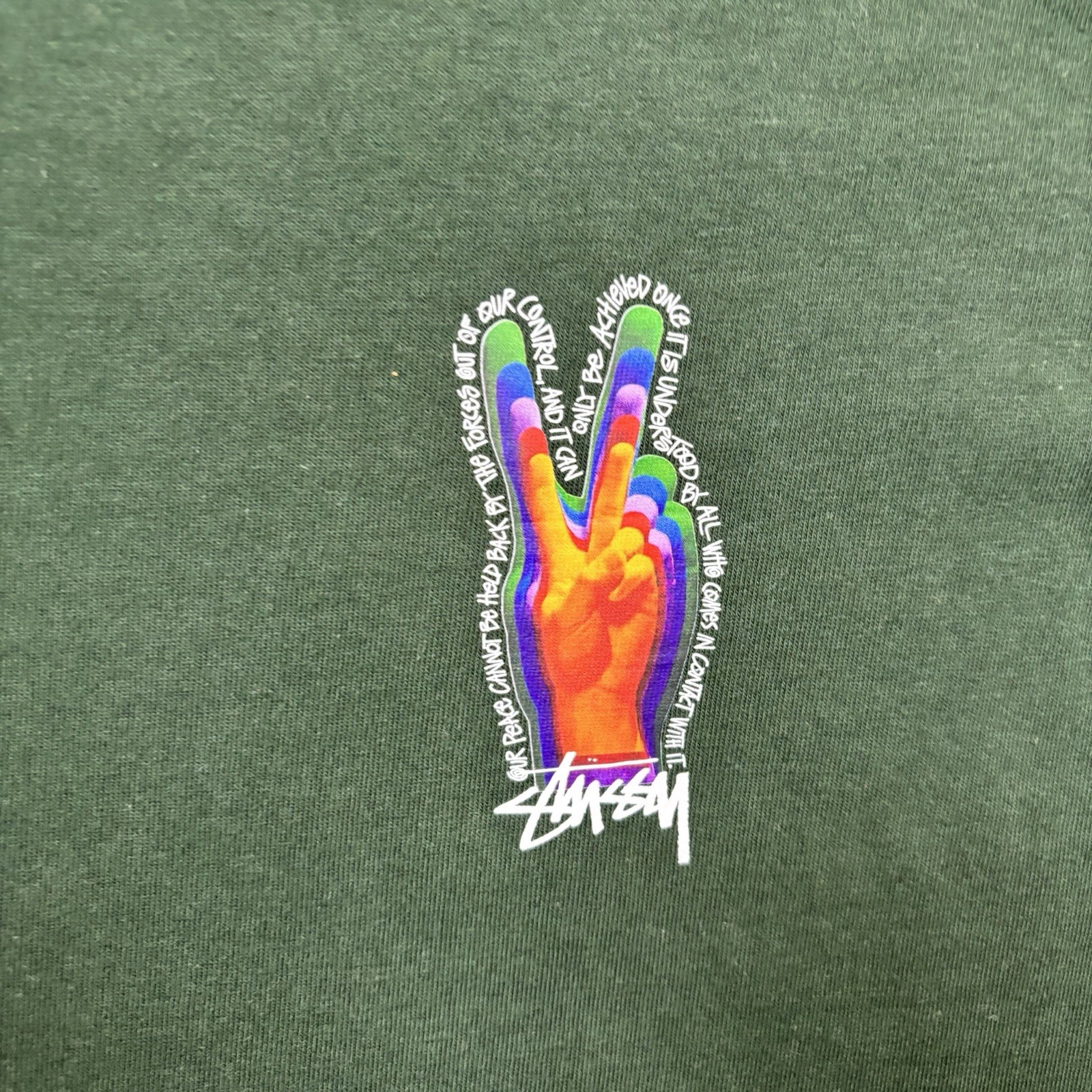 Stüssy Printed T-Shirt Men's | S | Green | image 3