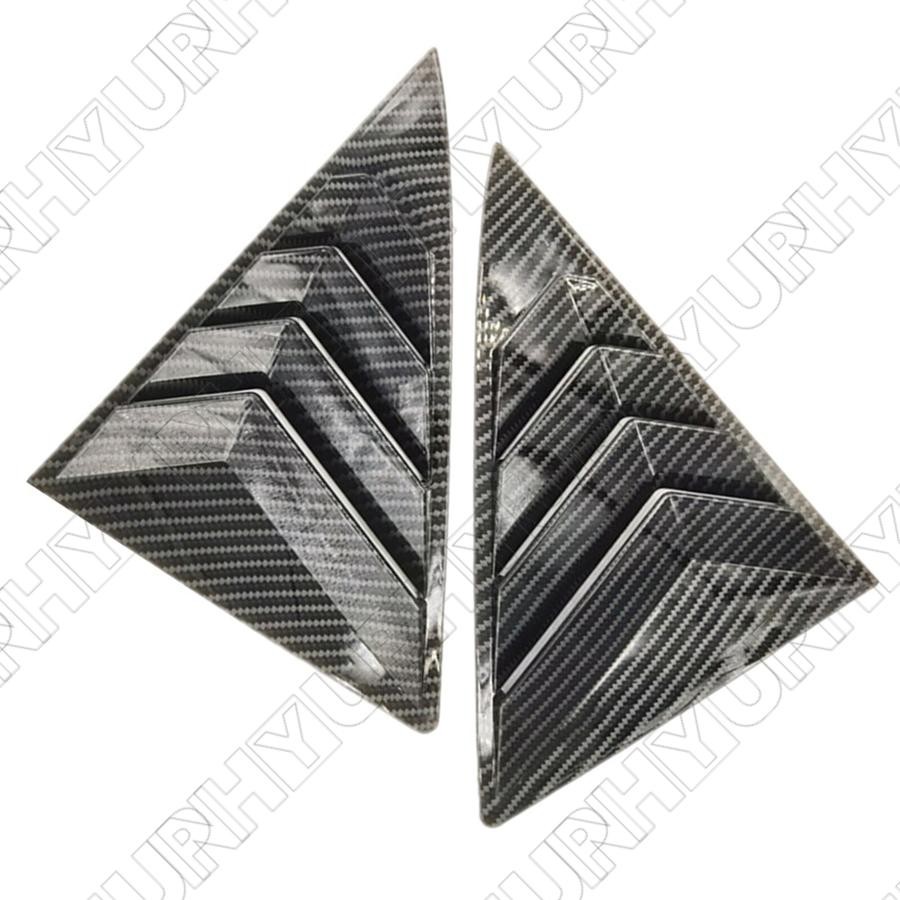 2Pcs Car Rear Side Window Quarter Louver Covers Fit For 2012-2017 Toyota Camry