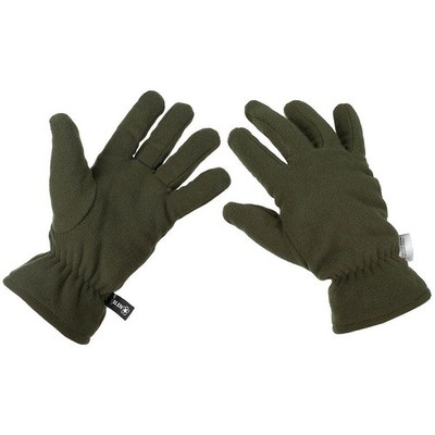 FLEECEHANDSCHUHE GRÜN BY MFH MIT ISOLIERUNG 3M  THINSULATE 
