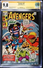 AVENGERS #88 CGC 9.8 WHITE SS ROY THOMAS 1ST PSYKLOP SINGLE HIGHEST #4644662004
