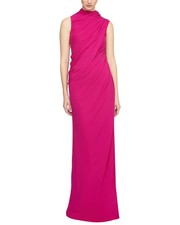 Halston Essia Georgette Gown Women's Pink 4