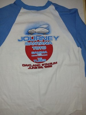 Vintage Journey 1982 Concert Shirt Oakland Colliseum Toto,Santana ,Gamma