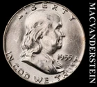 1955 Franklin Half Dollar- FBL- Choice Gem Brilliant Unc+++ Luster #K587