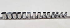Williams 38 Dr. 12 Pt Shallow Sockets 19m Thru 6mm New 14 Pcs. Metric