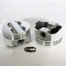 Dss Piston Set 8702-4030 E-series 4.030 In. Flat Top 5.7 In. Rod For 350 Sbc