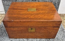 Antique Mahogany Rosewood Portable Fold Out Writing Lap Desk Table Top Bureau
