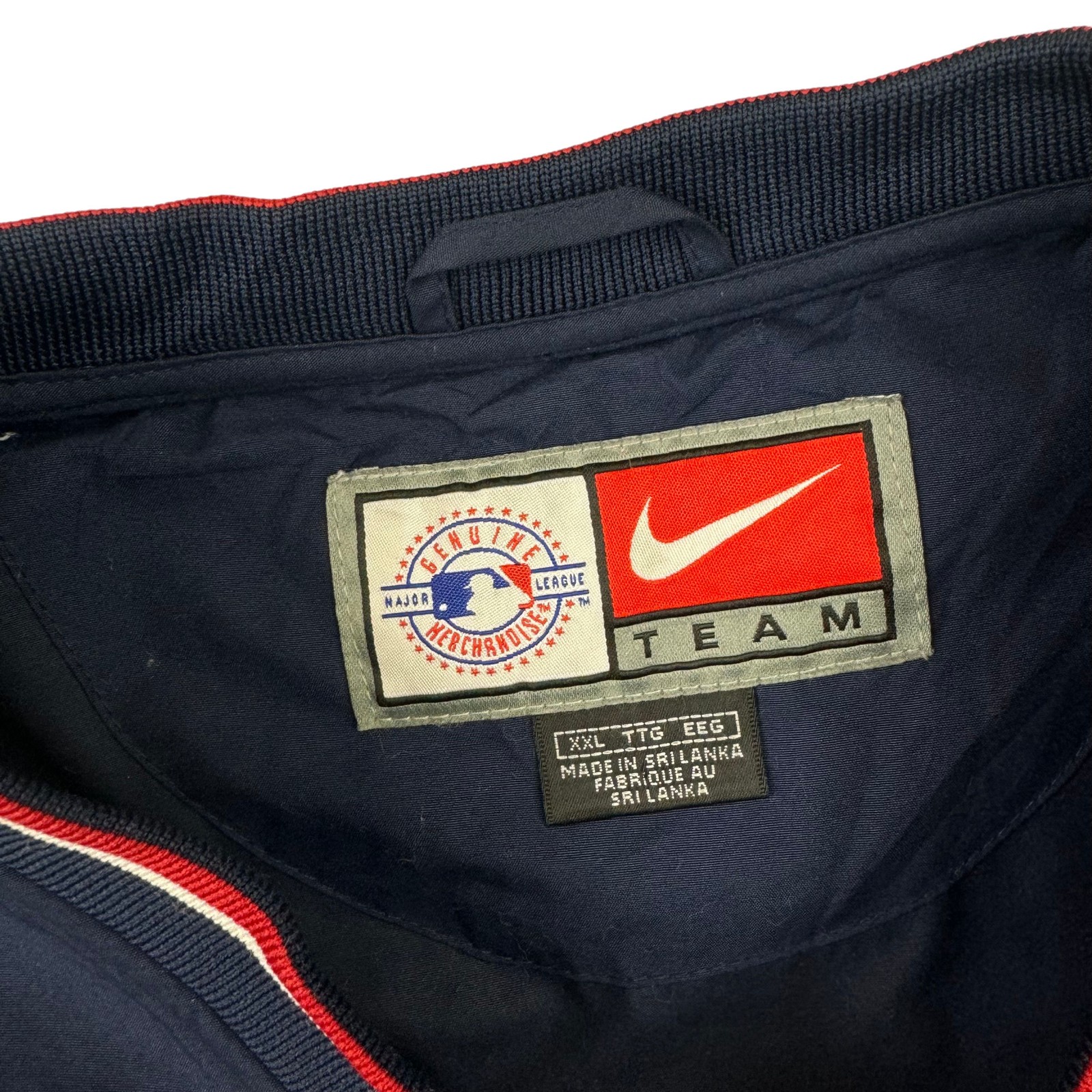 Nike Men's XX-Large Boston Red Sox MLB Pullover Track Jacket Navy Red Vintage image 6