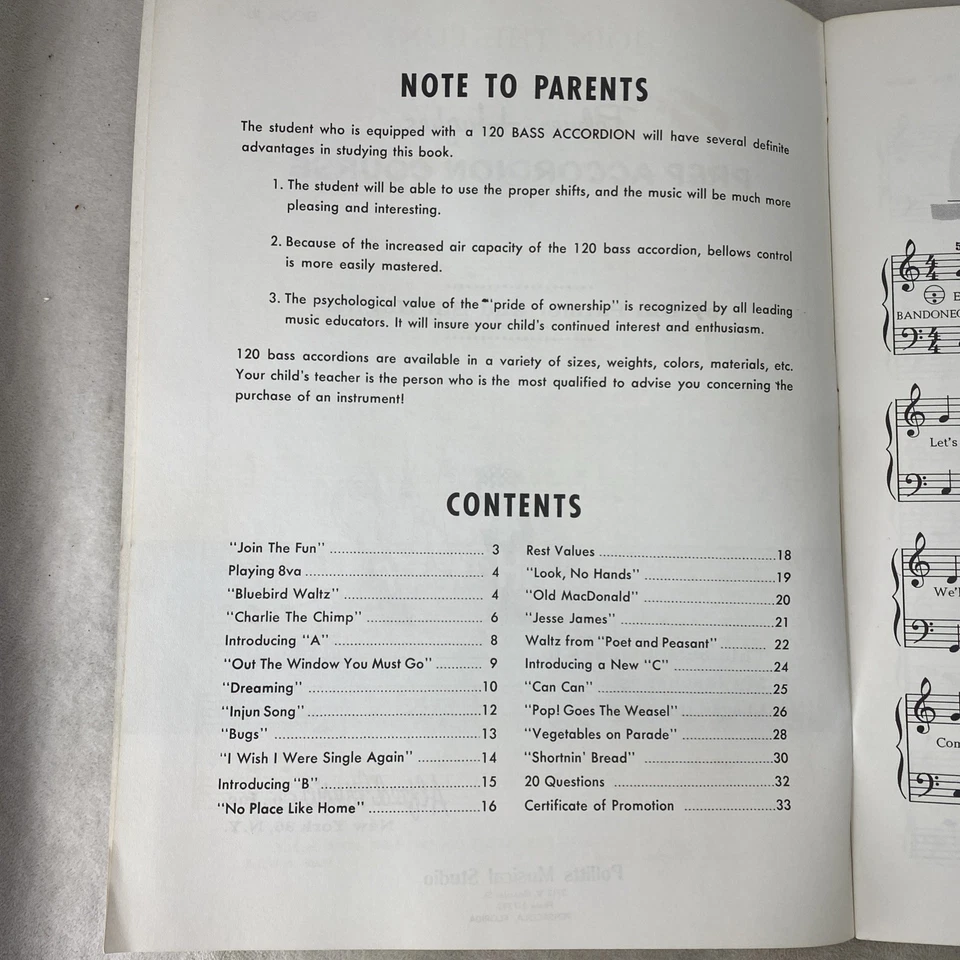 4 Vintage Palmer-Hughes Accordion Course Books 1, 1b,2, & 3 Group or Individual - Image 3 of 4