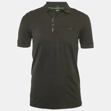 Boss By Hugo Boss Black Cotton Paddy Mirror Polo T-Shirt S