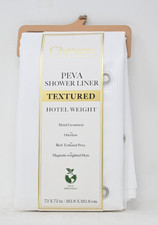 Chateau Collection Textured Peva Shower Liner Hotel Weight 72" x 72"