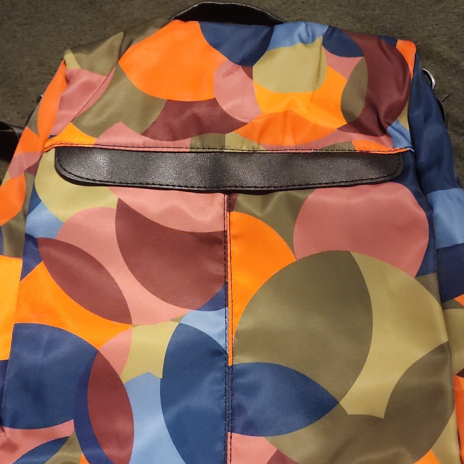 Multicolor Geometric Pattern Men's Backpack Adjus… - image 1