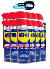 WD-40 Multi-Use Product with Smart Straw Sprays 2 Ways,12 OZ 12-Pack