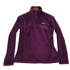 Patagonia Womens Re-Tool Snap-T Fleece Pullover Small Magenta Purple Polartec