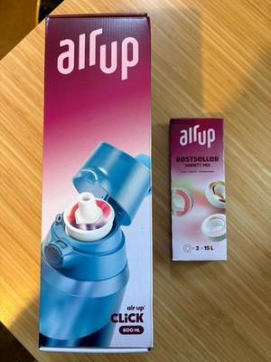 Air Up Click Ocean Teal mit Kola Pfirsich Gummibärchen Mix Brandneu