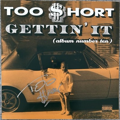 TOO SHORT GETTIN  IT 10x10 SIGNED INSERT - BECKETT COA