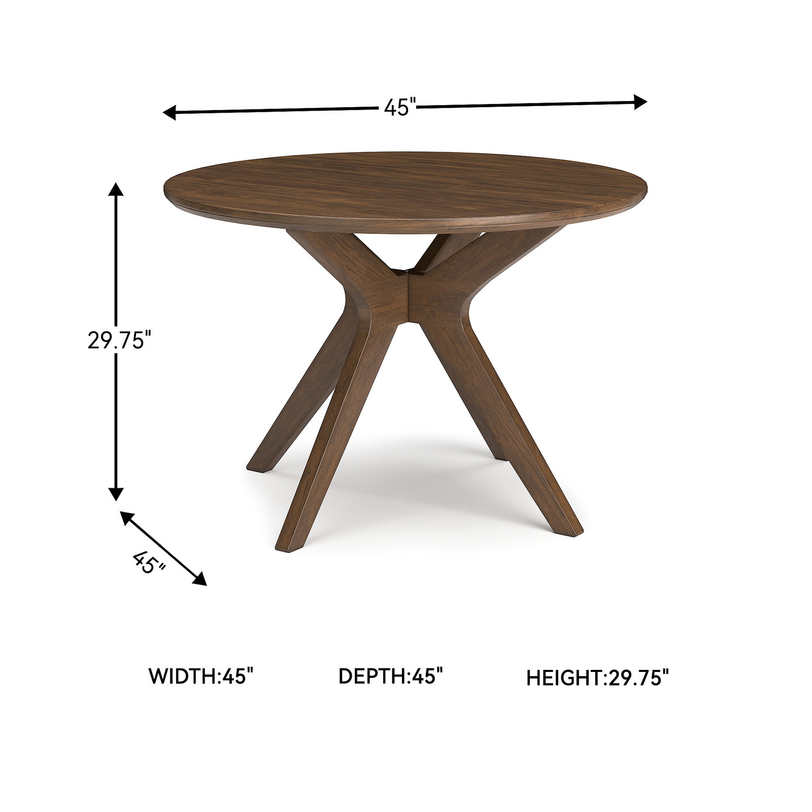 Signature Design by Ashley Contemporary Lyncott Dining Table  Brown