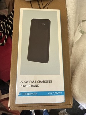 22.5W Fast Charging Power Bank 10000mAh Brand New In Box iOS/Android