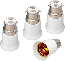 B22 to E27 Light Bulb Socket Adapter Converter Lamp Holder Bayonet to Edison