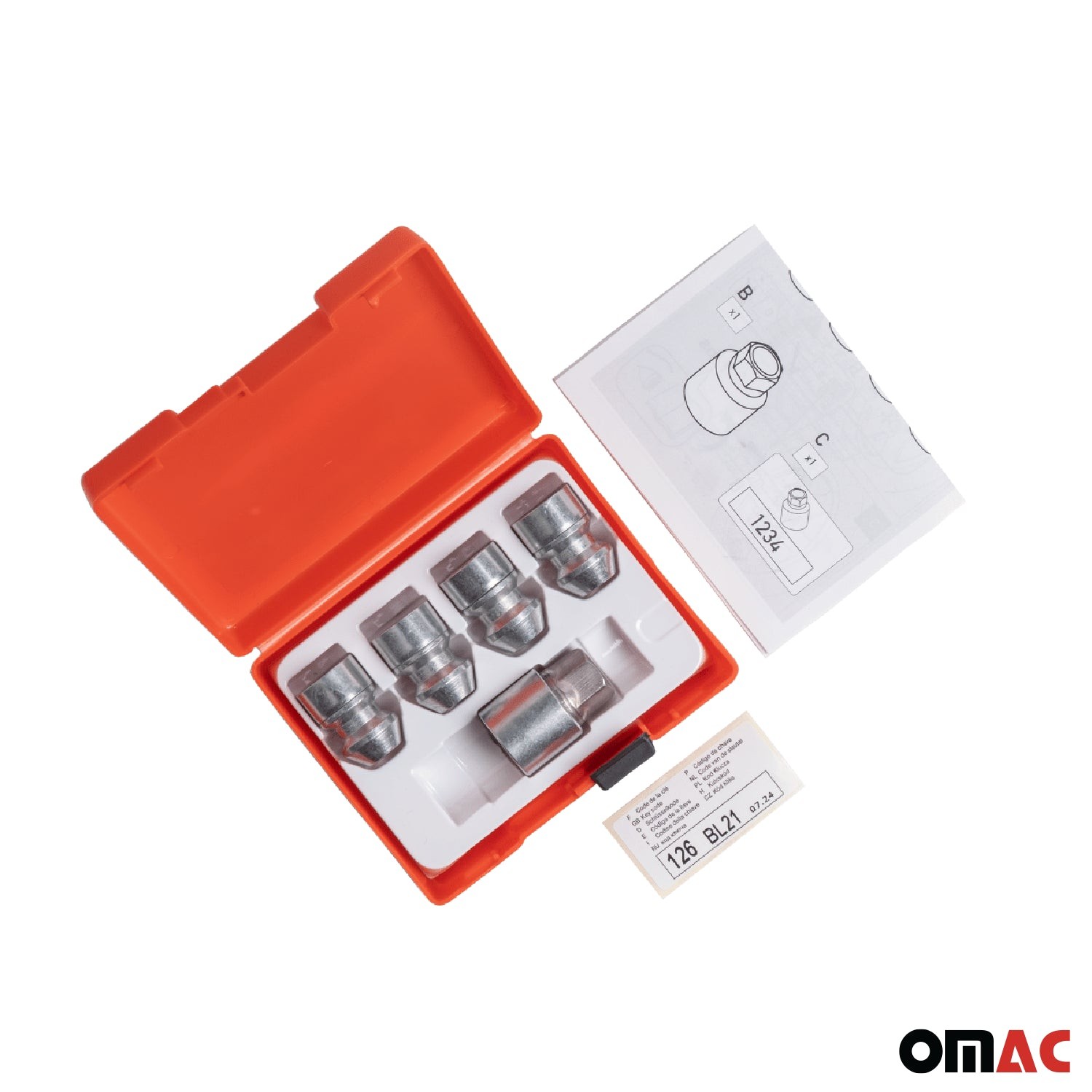 Acura NSX Type S 2017-2023 Wheel locks Set Silver