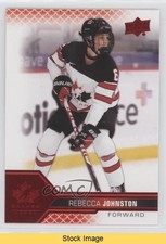 2022 Team Canada Juniors Women's WC Red Foil Rebecca Johnston #47 READ 12cy
