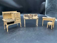 Antique Arcade Cast Iron Toy Kitchen Doll Furniture