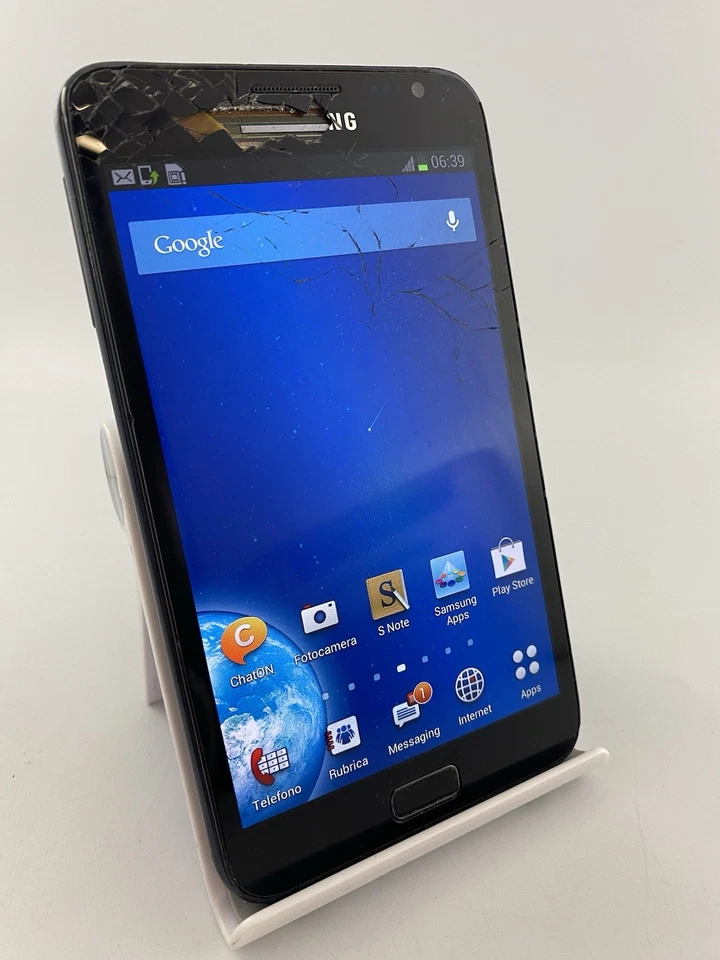 Samsung Galaxy Note N7000 Black Unlocked 16GB 5.3" Android Smartphone Cracked - Image 2 of 4