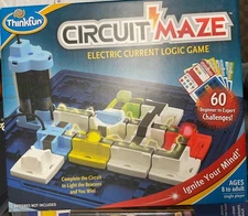 Think Fun Circuit Maze Logic Game 2015 Electric Current Building Brainteaser
