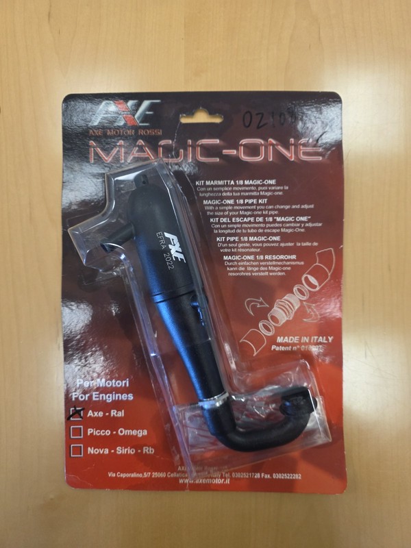 Axe Motor Rossi "MAGIC ONE" VINTAGE EXHUAST PIPE KIT. Still In Package!!!!
