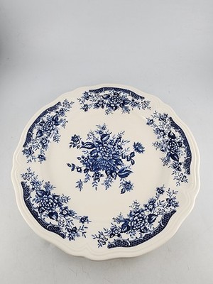 Blue Carnation Ironstone Serving Platter 12.25  Made In Japan Chop Plate