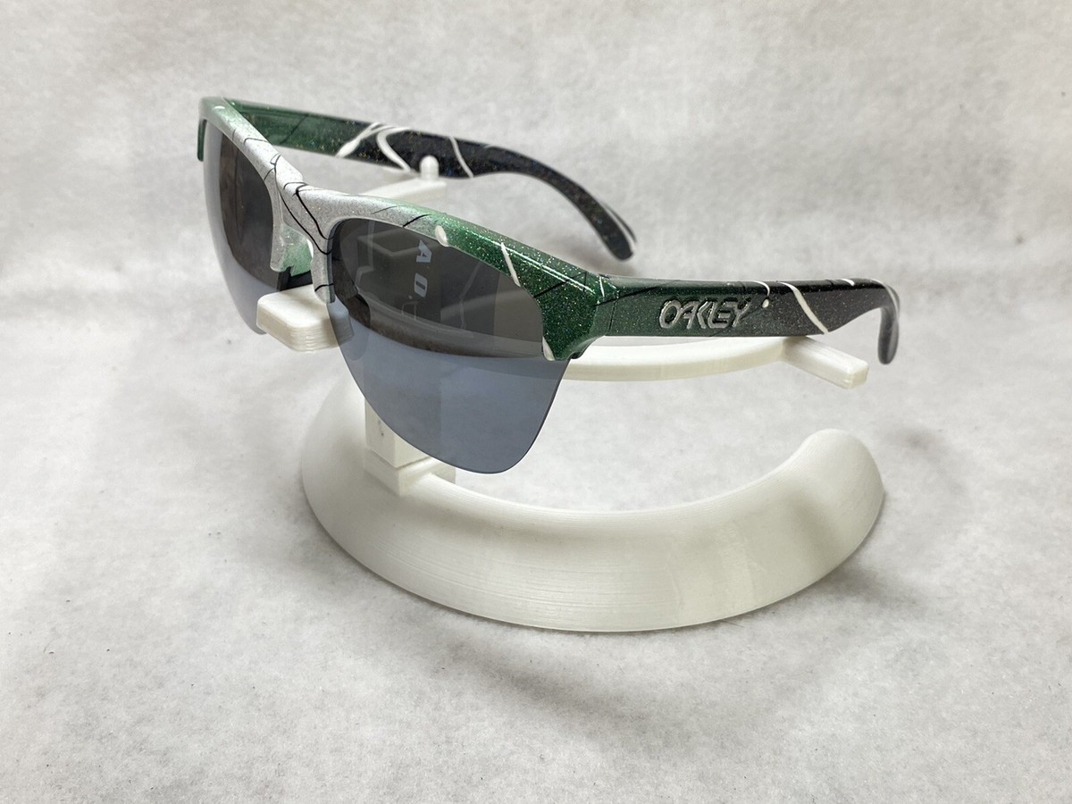 Custom Oakley Frogskins Lite Green Fade Drip w Fuse Black