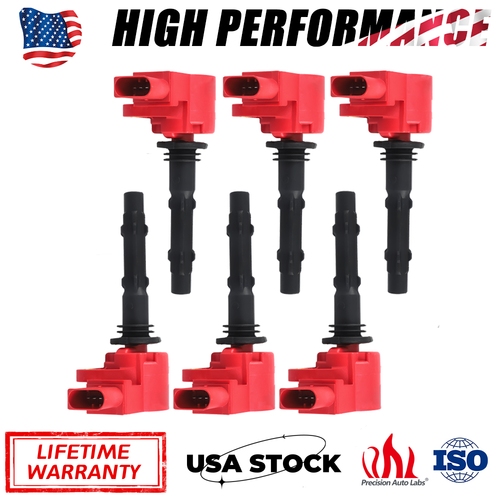 Pack of 6 Ignition Coils For 2005-2010 Mercedes-Benz E280 E300 E350 C230 UF535