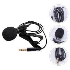  2 Sets Lapel Microphone Lavalier Wireless Shockproof Frequency Response