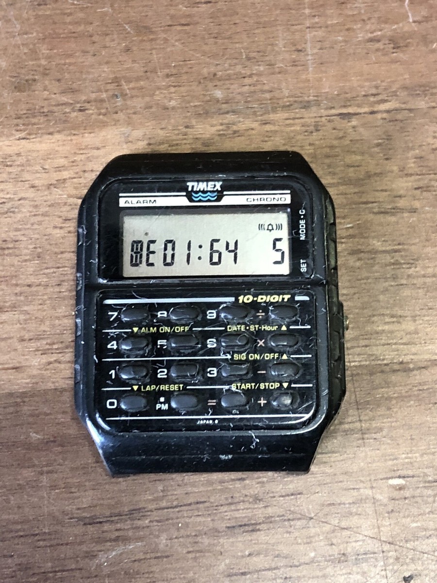 Vintage Timex Calculator Watch For Parts Repair | eBay