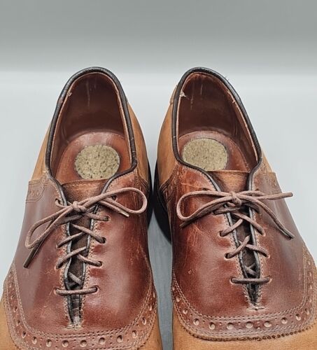 Allen Edmonds Greenwood Leder Schnürschuh Derby in Braun Größe 9,5 D - Bild 11 von 13