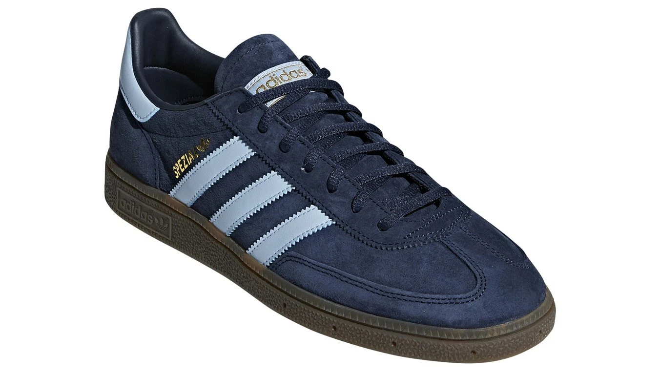 adidas Originals Handball Spezial trainers BD7633 - Navy/Sky Blue - Size UK 10