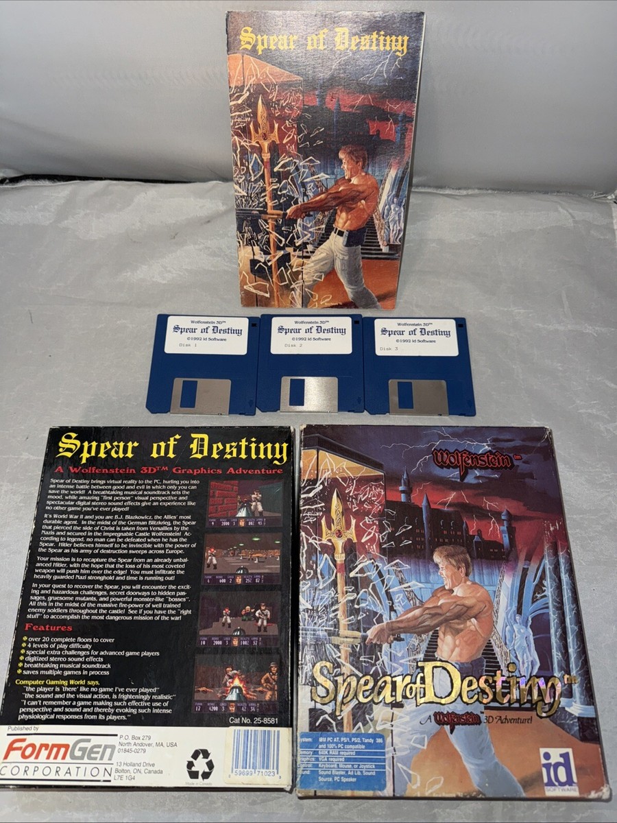 VINTAGE 1992 Wolfenstein 3D: Spear Of Destiny - Big Box Edition