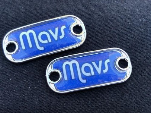 2 ~ Dijes de zapato ovalados o mini etiqueta de perro de los Dallas Mavericks NBA Paracord - Imagen 3 de 5