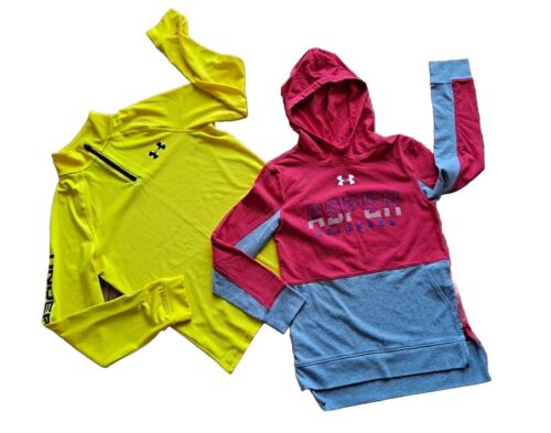 Under Armour Athletic Long Sleeve Sweatshirts Top Boy's Size S/M (Lot of 2)