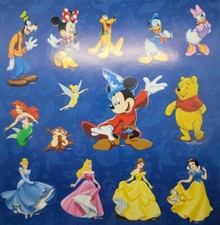 Lot of 25, 12"x12" Disney Themed Scrapbook Stickers  Die Cuts, Read Description