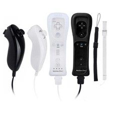 Built in Motion Plus Wii Remote  Nunchuck Controller Sets For Wii Wi U Console